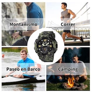 Foto 5 | Reloj de Pulsera Skmei Analógico-Digital Camuflajeado Verde para Hombre