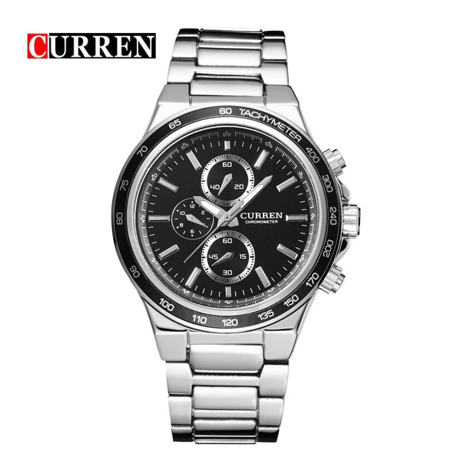 Foto 3 pulgar | Reloj Curren 8011SL Plateado para Hombre