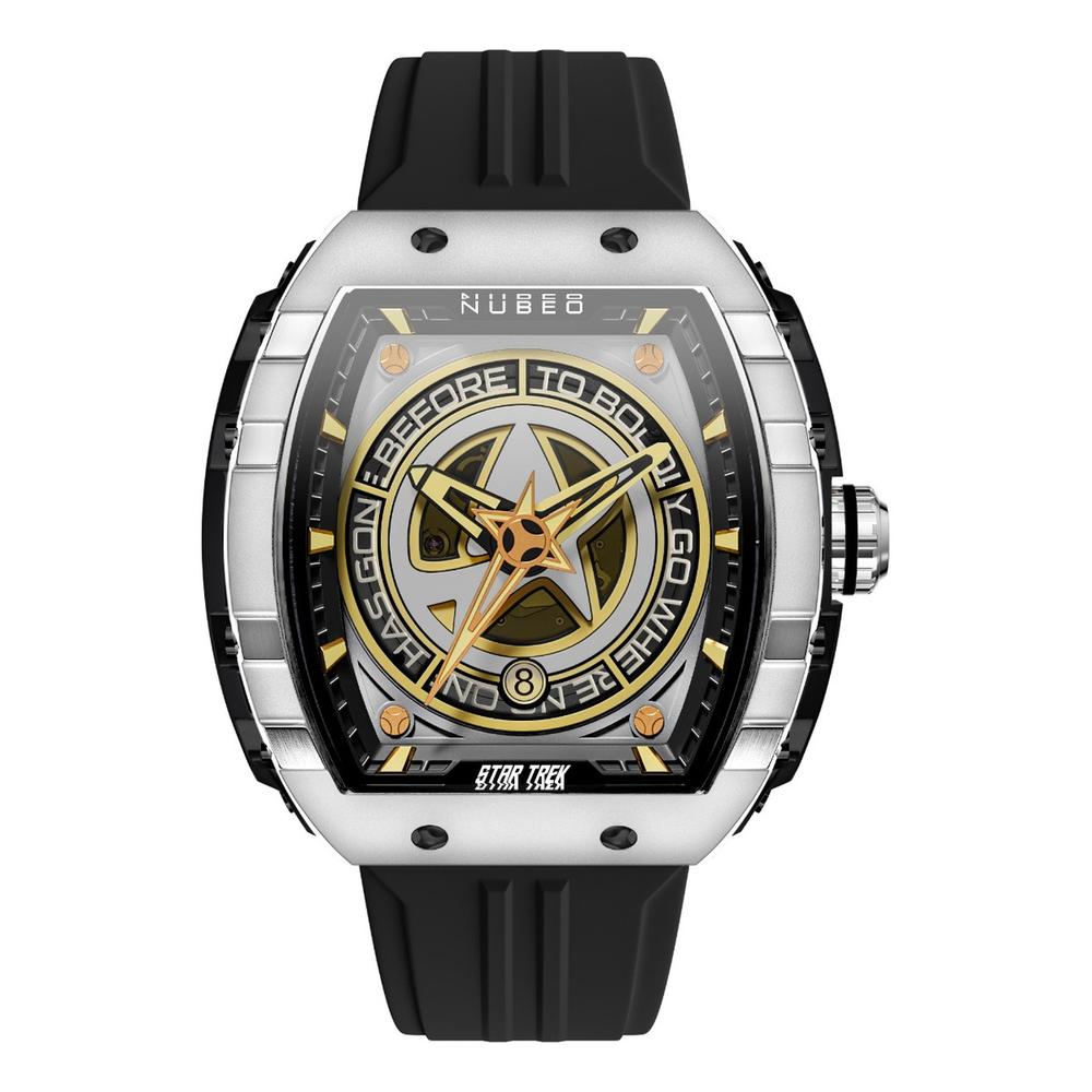 Reloj Nubeo Star Trek Automatic Edición Limitada Nb-6098-04 Negro