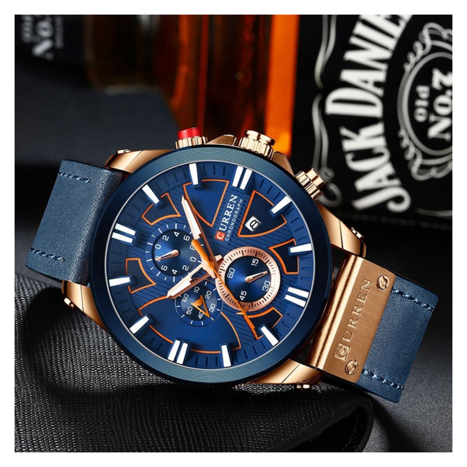 Foto 2 | Reloj Curren KREC8303 Azul para Hombre