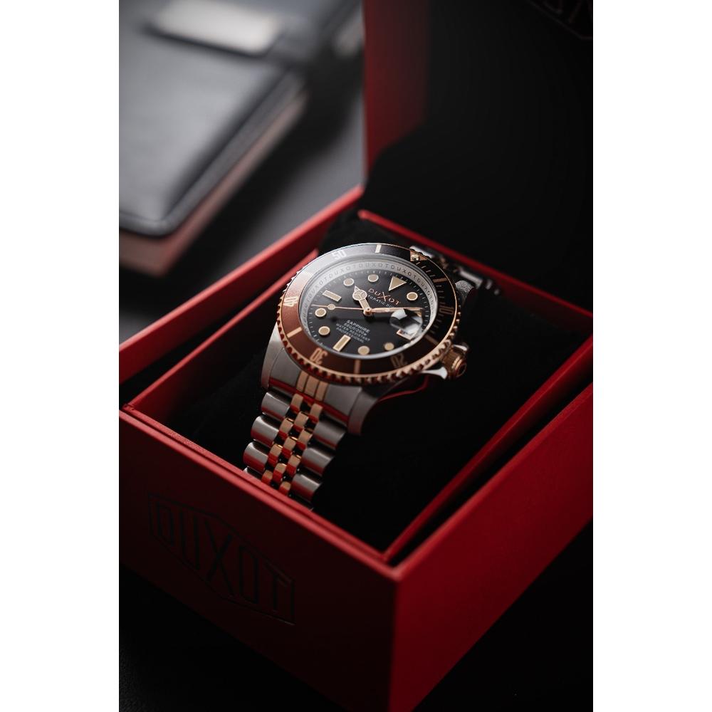 Foto 7 pulgar | Reloj Duxot Atlantica Diver Automatic Two Tone Brown Dx-2057-66 para Hombre