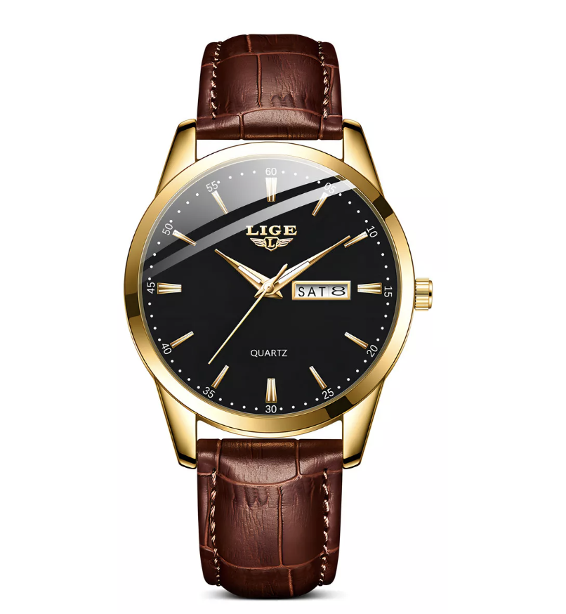 Foto 2 pulgar | Reloj Cronógrafo Lige de Cuero Casual para Hombre