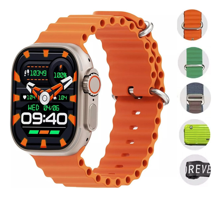Foto 3 pulgar | Reloj Smartwatch G-tide Elibom Au2 Anaranjado