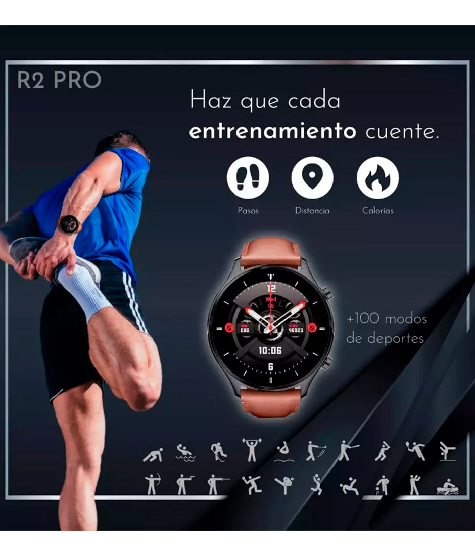 Foto 4 pulgar | Reloj Smartwatch G-tide Contra Agua Android Iphone R2 Pro Ca