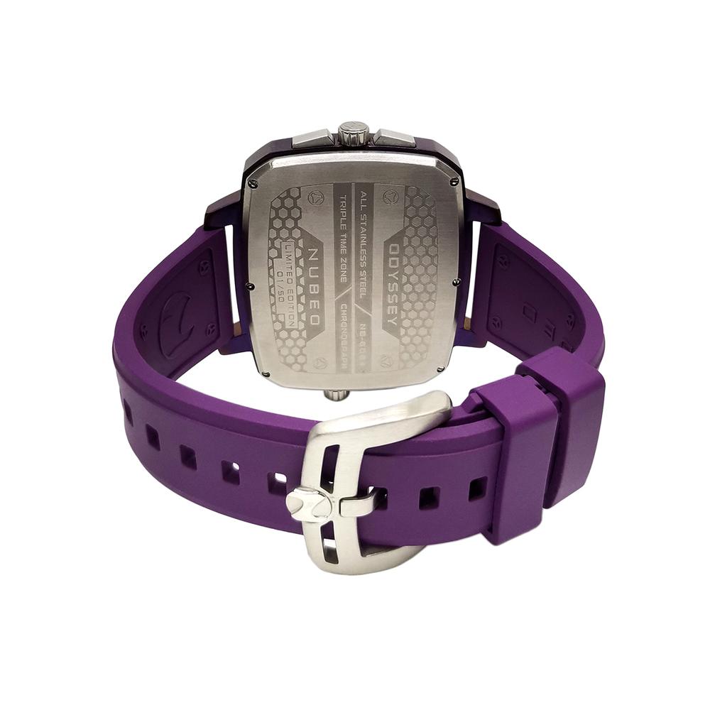 Foto 5 pulgar | Set Reloj Y Correa Nubeo Para Hombre Nb-6084-06 Metallic Purple