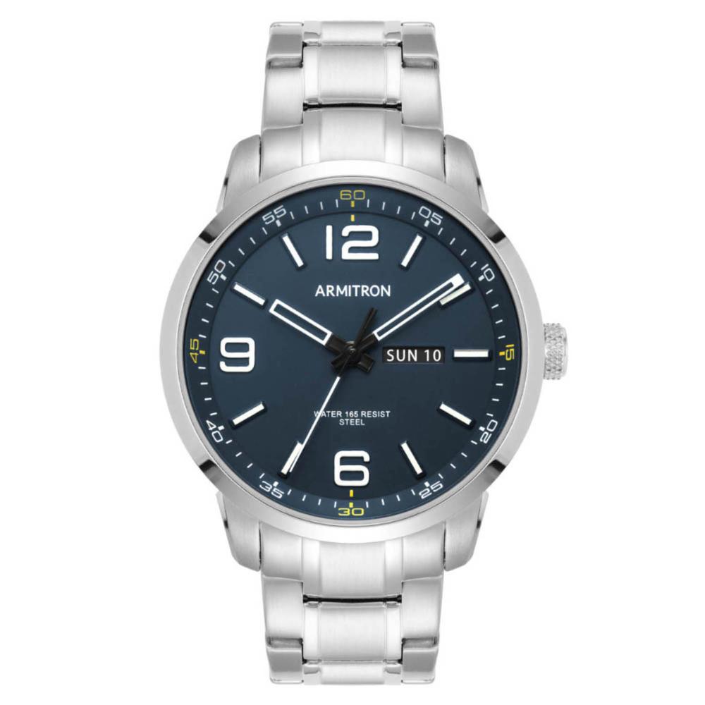 Reloj Armitron Silver Collection 205490nvsv Para Hombre