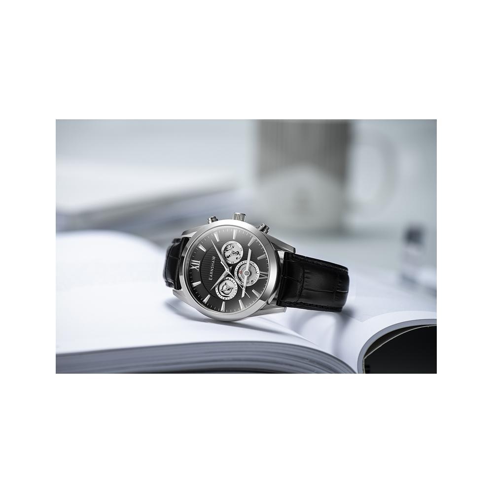 Foto 5 pulgar | Reloj de Pulsera Earnshaw para Hombre Es-8135-01 Classy Black