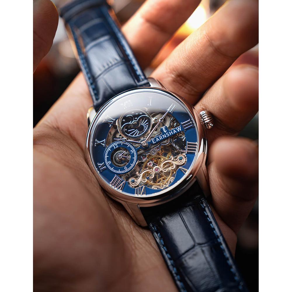 Foto 7 pulgar | Reloj De Pulsera Earnshaw Para Hombre Es-8006-0c True Blue