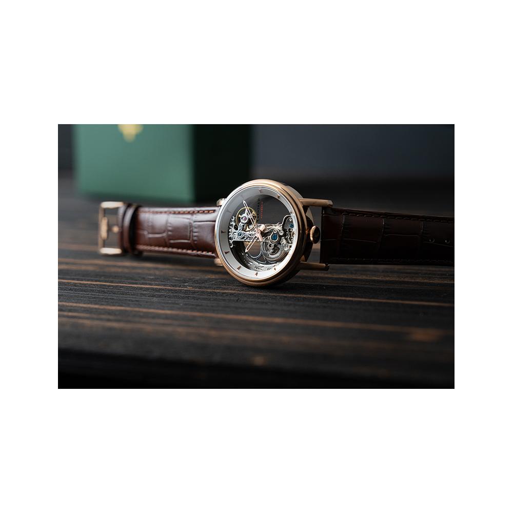 Foto 5 pulgar | Reloj De Pulsera Earnshaw Para Hombre Es-8225-03 Rose Gold