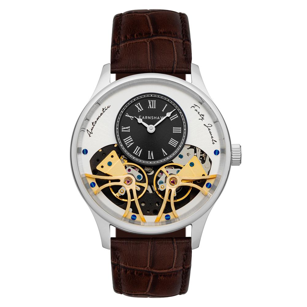 Reloj De Pulsera Earnshaw Para Hombre Es-8179-03 Saddle Brown