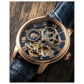 Foto 4 | Reloj De Pulsera Earnshaw Para Hombre Es-8006-0a Blue Rose Gold