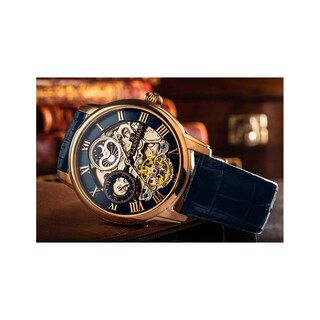 Foto 5 | Reloj De Pulsera Earnshaw Para Hombre Es-8006-0a Blue Rose Gold
