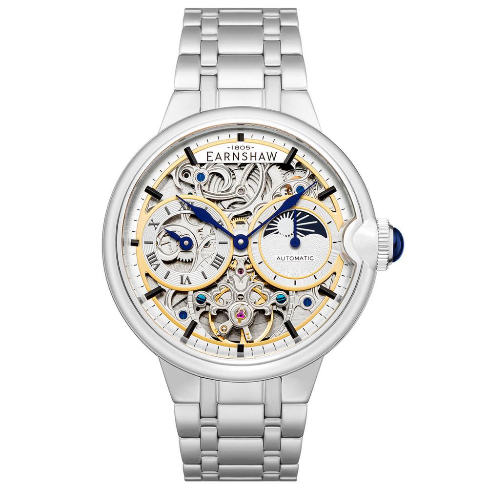 Reloj Earnshaw Plateado para Hombre