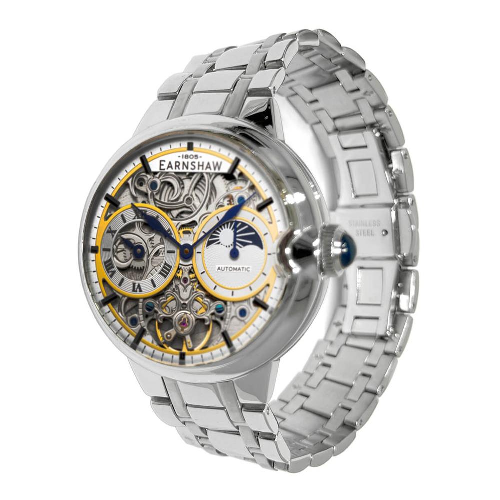 Foto 3 pulgar | Reloj Earnshaw Plateado para Hombre