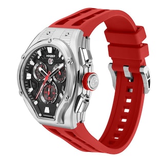 Foto 2 | Reloj De Pulsera Minber Hombre M9130g3 Color Silver/red