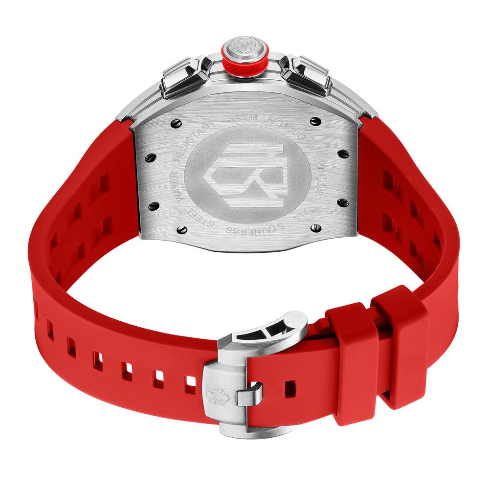 Foto 4 pulgar | Reloj De Pulsera Minber Hombre M9130g3 Color Silver/red