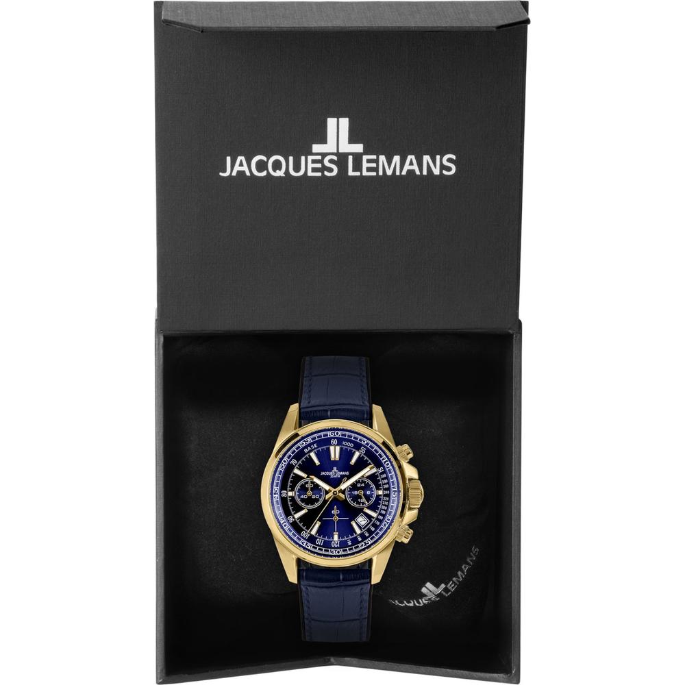 Foto 4 pulgar | Reloj Jacques Lemans 1-2117g Liverpool Cronógrafo-azul