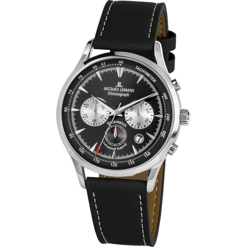 Foto 1 | Reloj Jacques Lemans 1-2068a Retro Classic Cronógrafo-negro
