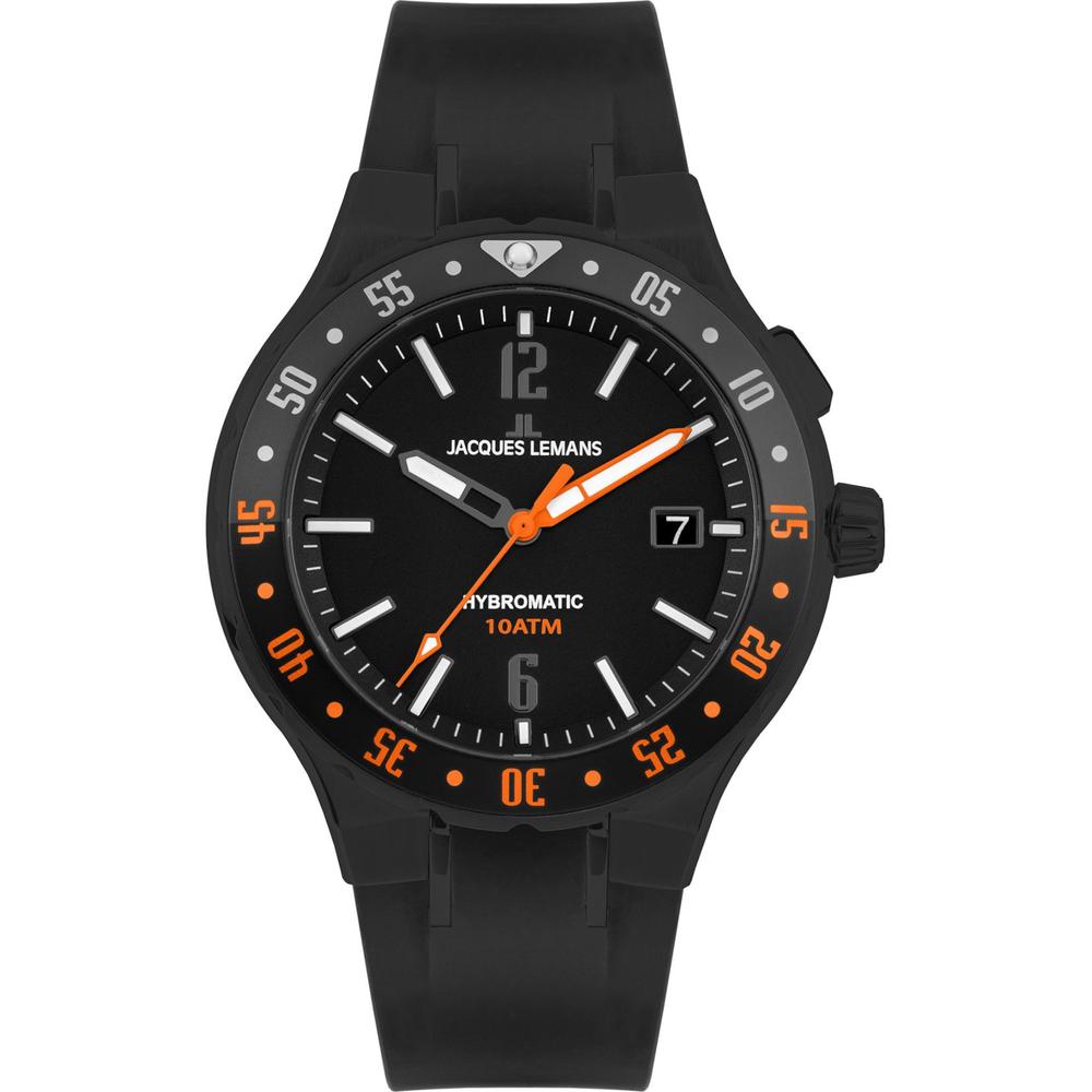 Foto 2 pulgar | Reloj Jacques Lemans 1-2109d Hybromatic Híbrido Automático-negro