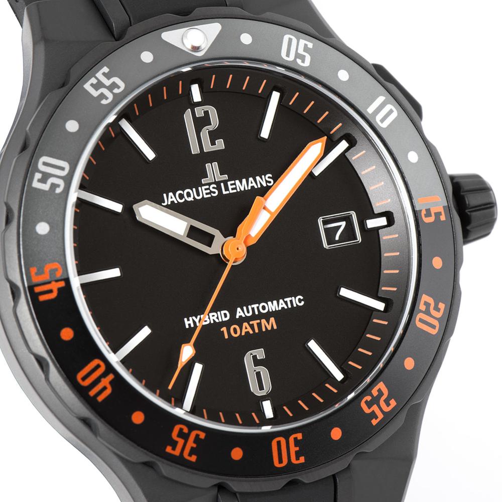 Foto 4 pulgar | Reloj Jacques Lemans 1-2109d Hybromatic Híbrido Automático-negro