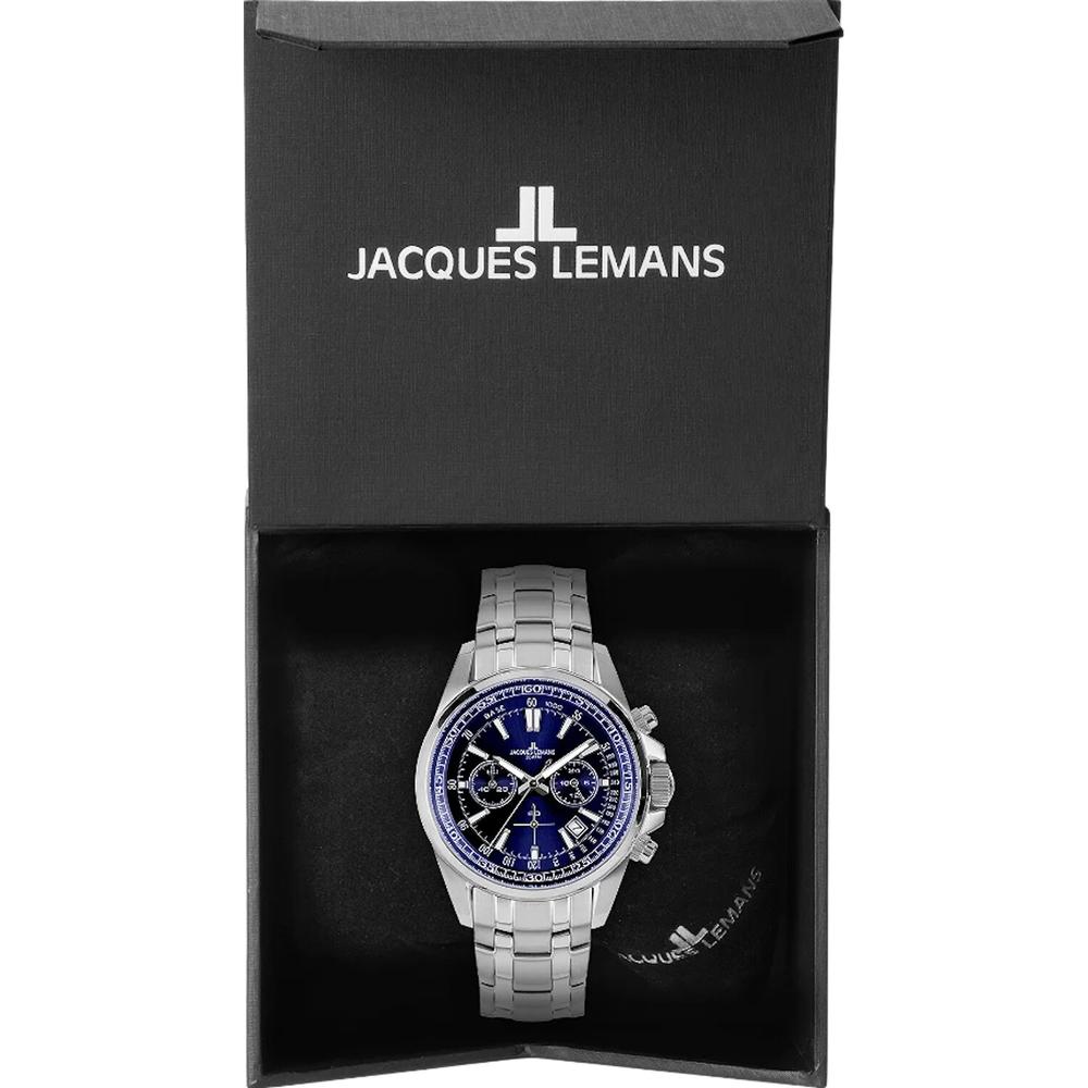 Foto 3 pulgar | Reloj Jacques Lemans 1-2117k Liverpool Con Fecha-acero