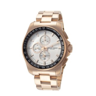 Foto 1 | Reloj Jacques Lemans 1-1990c Manchester Cronógrafo-oro Rosa