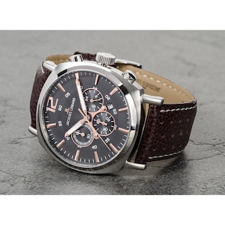 Foto 4 | Reloj Jacques Lemans 1-1645h Lugano Cronógrafo-café