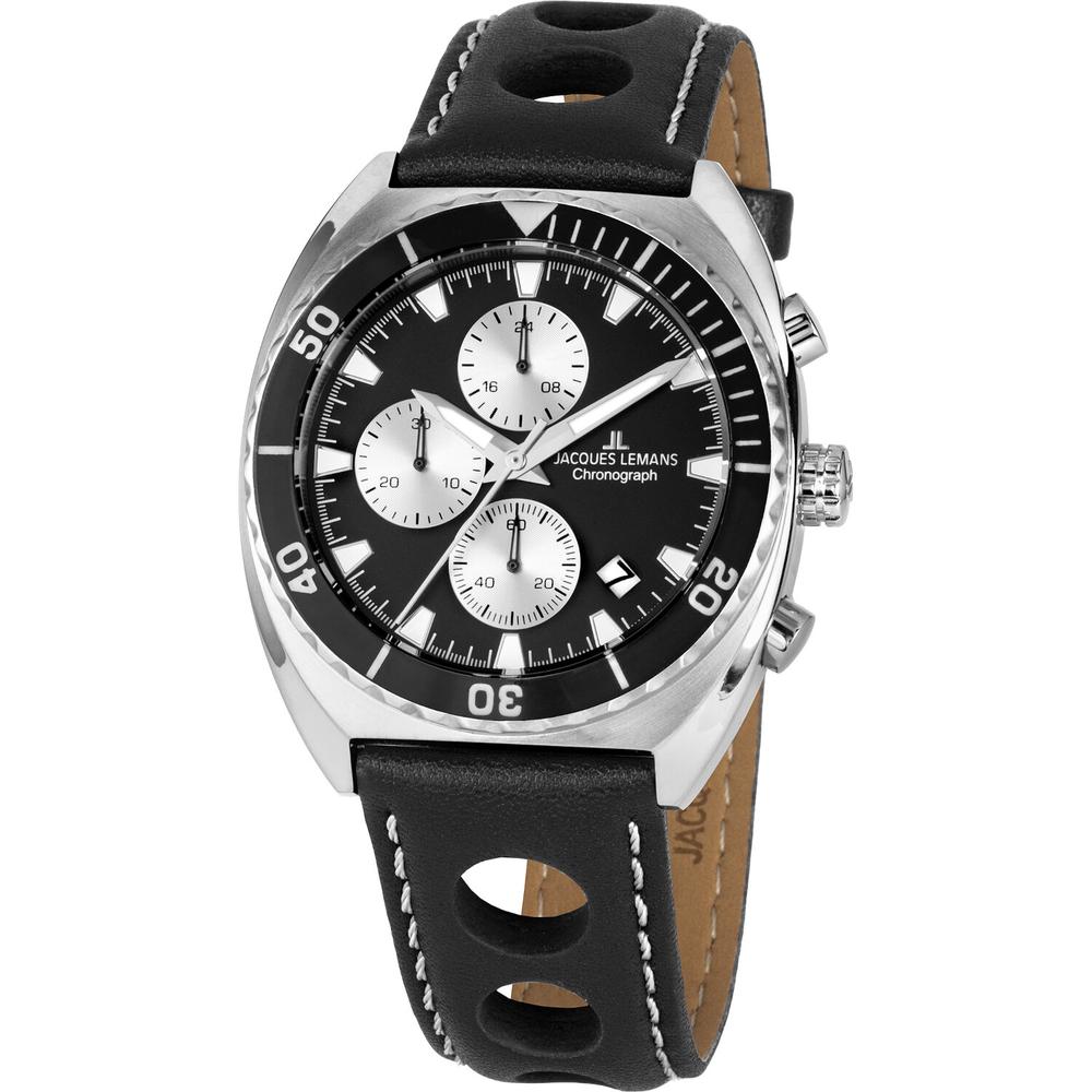 Foto 2 pulgar | Reloj Jacques Lemans 1-2041a Serie 200 Cronógrafo-negro
