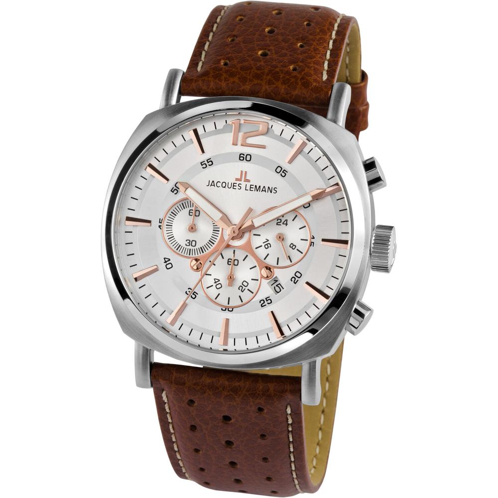 Foto 1 | Reloj Jacques Lemans 1-1645d Lugano Cronógrafo-café