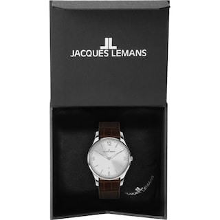 Foto 3 | Reloj Jacques Lemans 1-2128b London Fechador A Las 6 En Punto-café