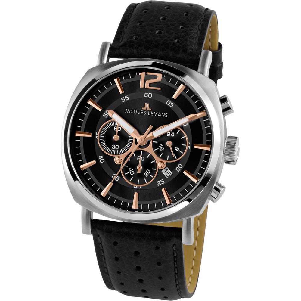 Reloj Jacques Lemans 1-1645j Lugano Cronógrafo-negro