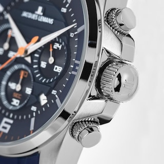 Foto 4 | Reloj Jacques Lemans 1-2118c Liverpool Cronógrafo-azul