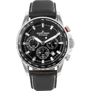 Foto 1 | Reloj Jacques Lemans 1-2099a Liverpool Cronógrafo-negro