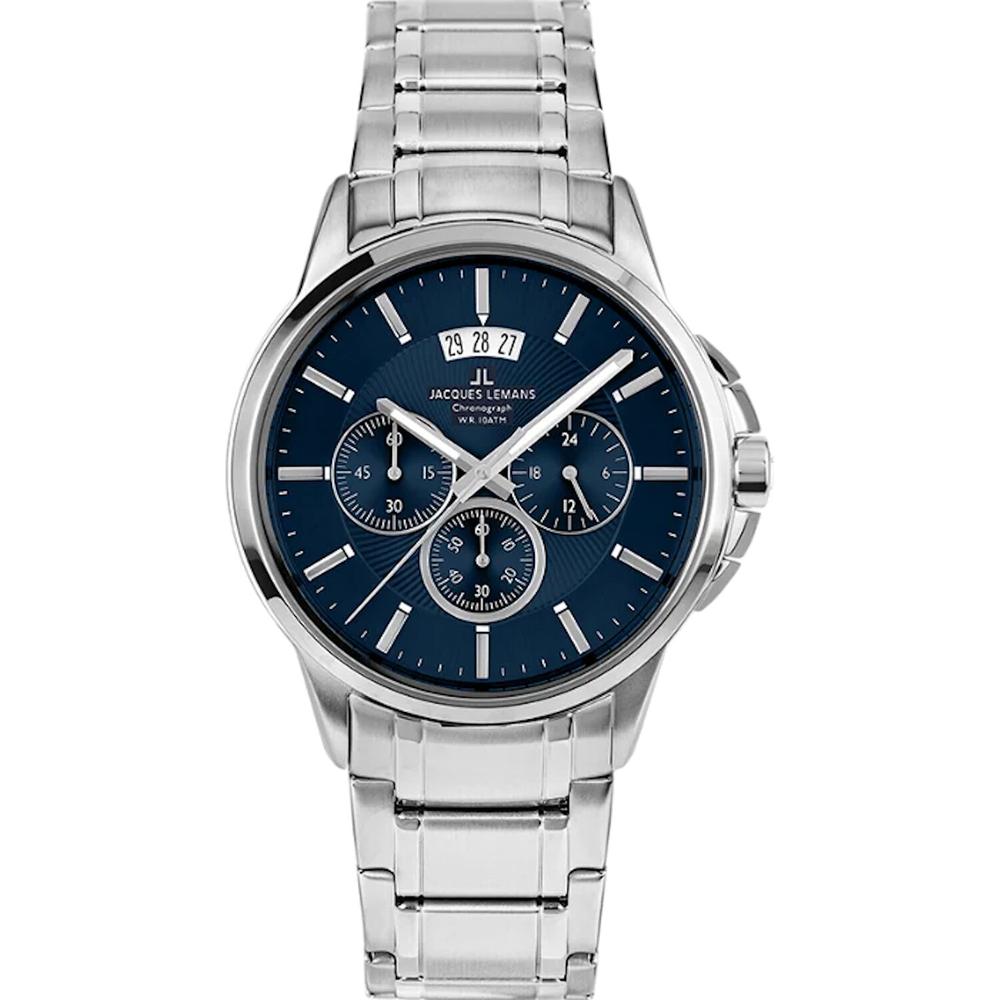 Reloj Jacques Lemans 1-1542i Sydney Con Fecha-acero