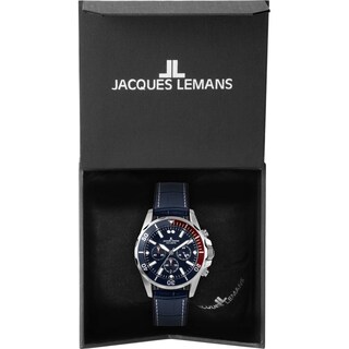 Foto 3 | Reloj Jacques Lemans 1-2091b Liverpool Cronógrafo-azul