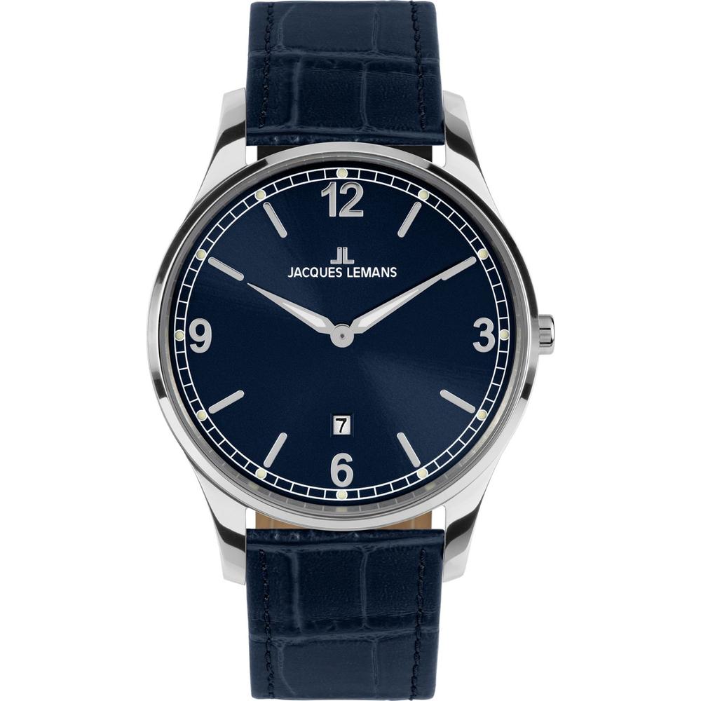 Foto 1 | Reloj Jacques Lemans 1-2128c London Fechador A Las 6 En Punto-azul