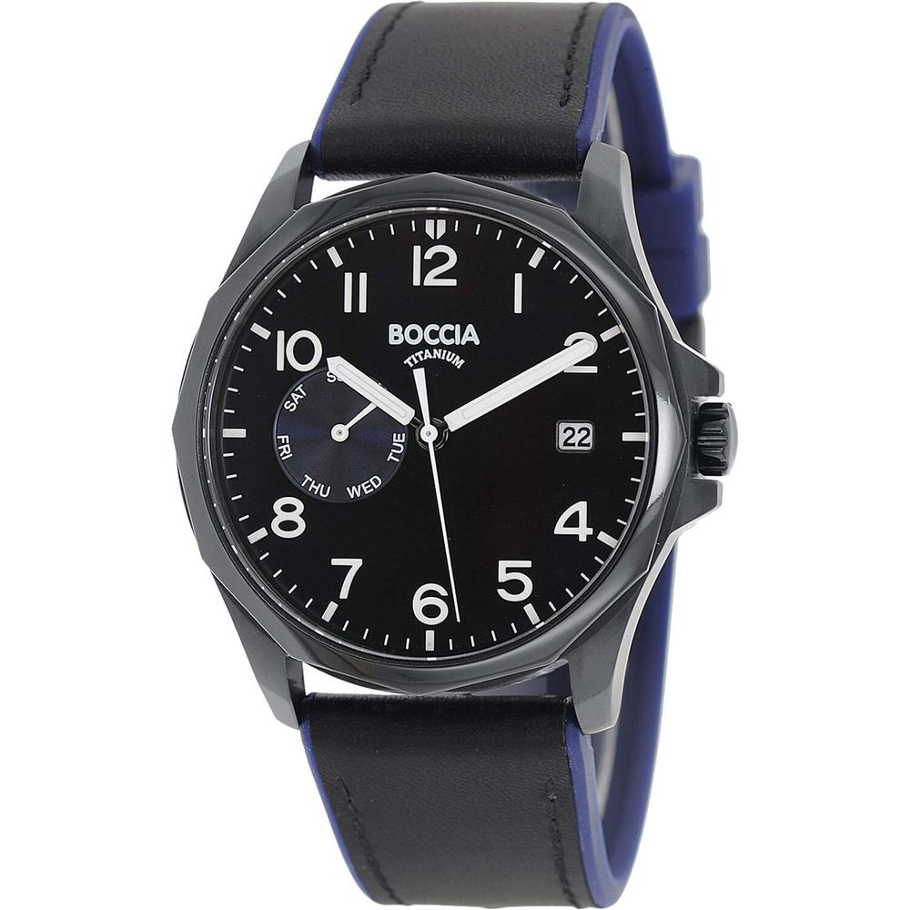 Foto 2 pulgar | Reloj Boccia Titanium 3644-03 Men's Con Fecha Negro