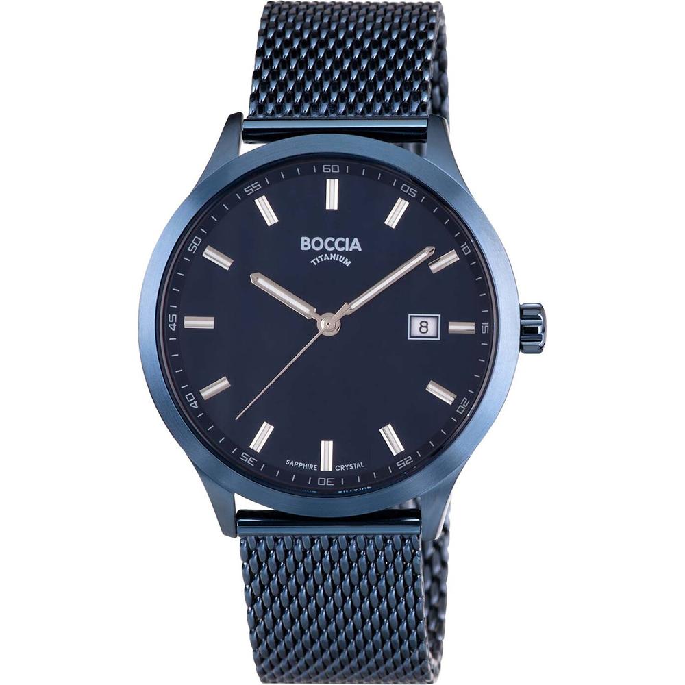 Reloj Boccia Titanium 3614-05 Men's Con Fecha Azul