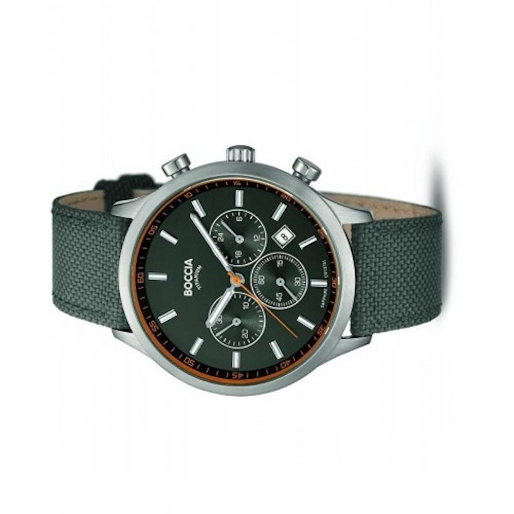 Foto 3 pulgar | Reloj Boccia Titanium Verde para Hombre
