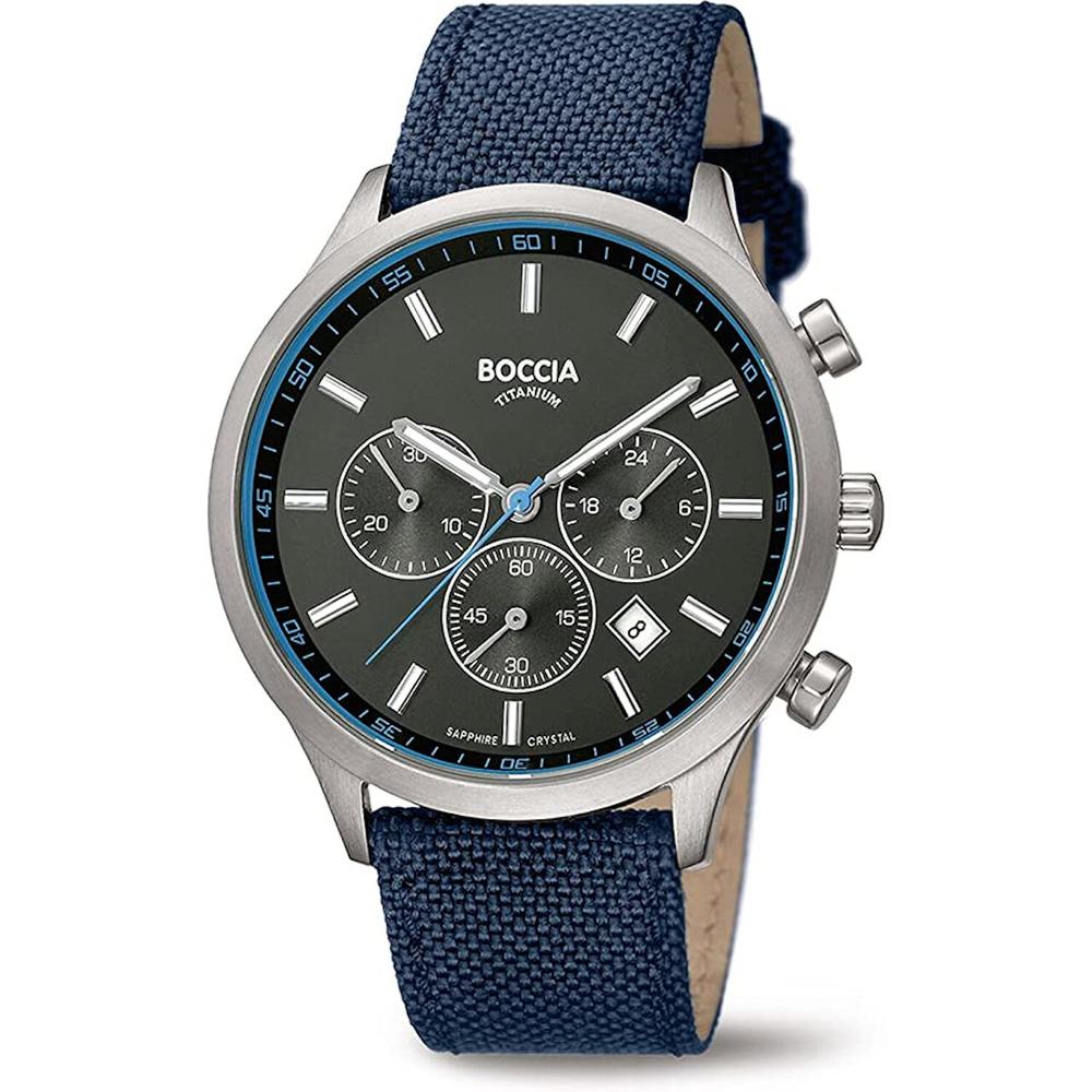 Foto 2 pulgar | Reloj Boccia Titanium Azul para Hombre