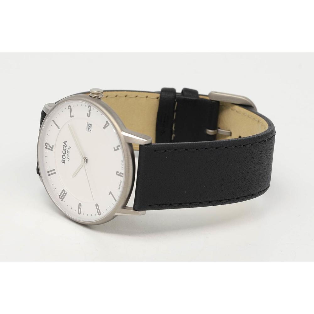 Foto 2 | Reloj Boccia Titanium con Fecha Negro para Hombre