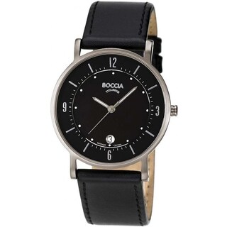 Foto 1 | Reloj Boccia Titanium 3533-03a Negro con Fecha para Hombre