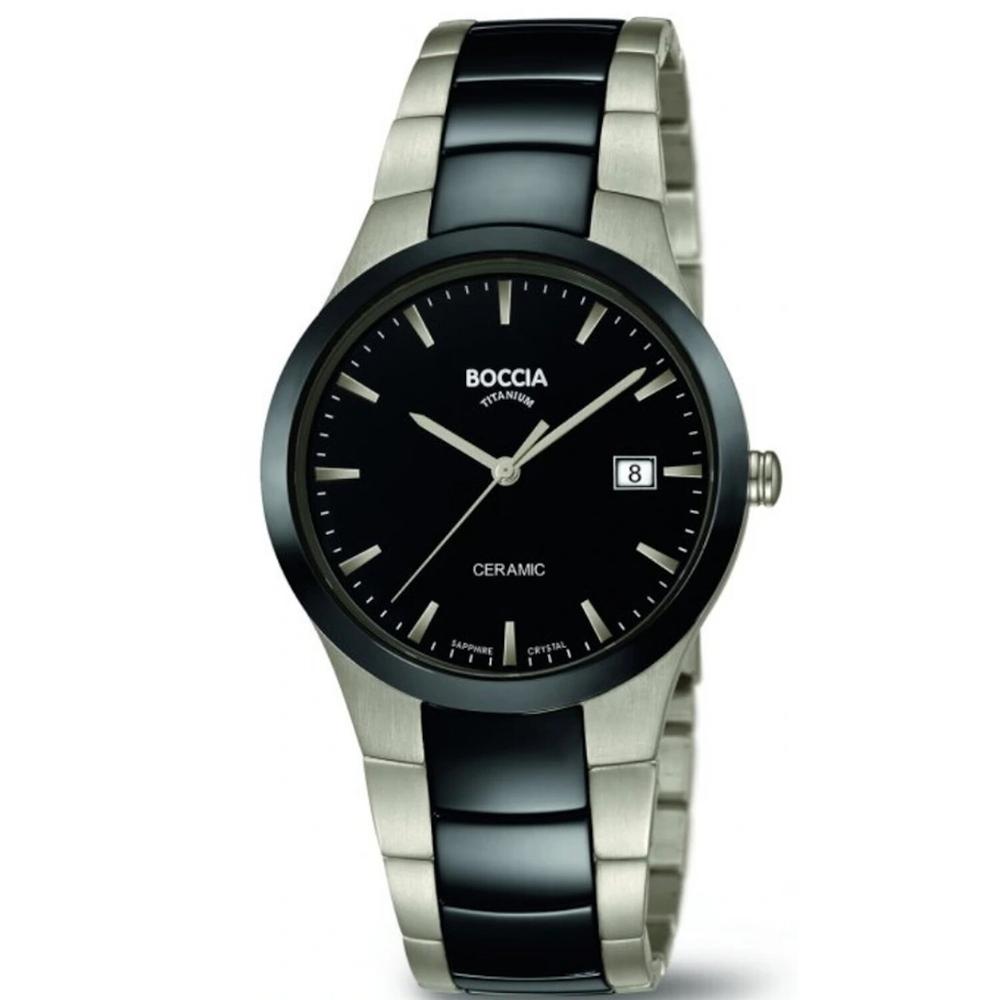 Foto 2 pulgar | Reloj Boccia Titanium Gris con Negro para Hombre