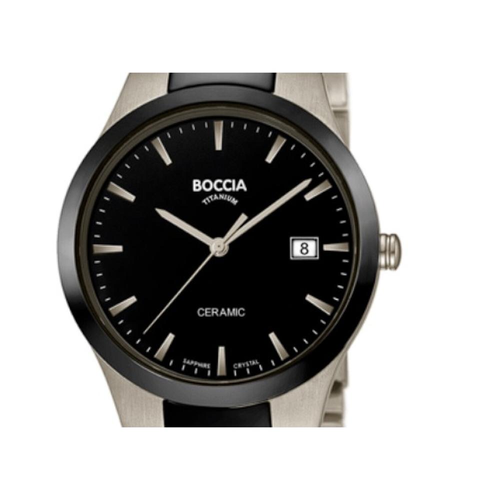 Foto 3 pulgar | Reloj Boccia Titanium Gris con Negro para Hombre