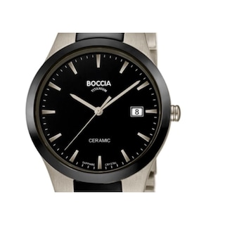 Foto 2 | Reloj Boccia Titanium Gris con Negro para Hombre