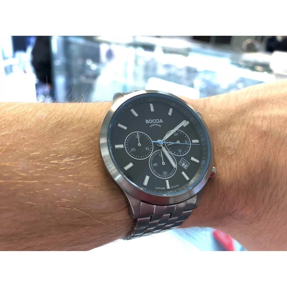 Foto 2 | Reloj Boccia Titanium Plateado para Hombre