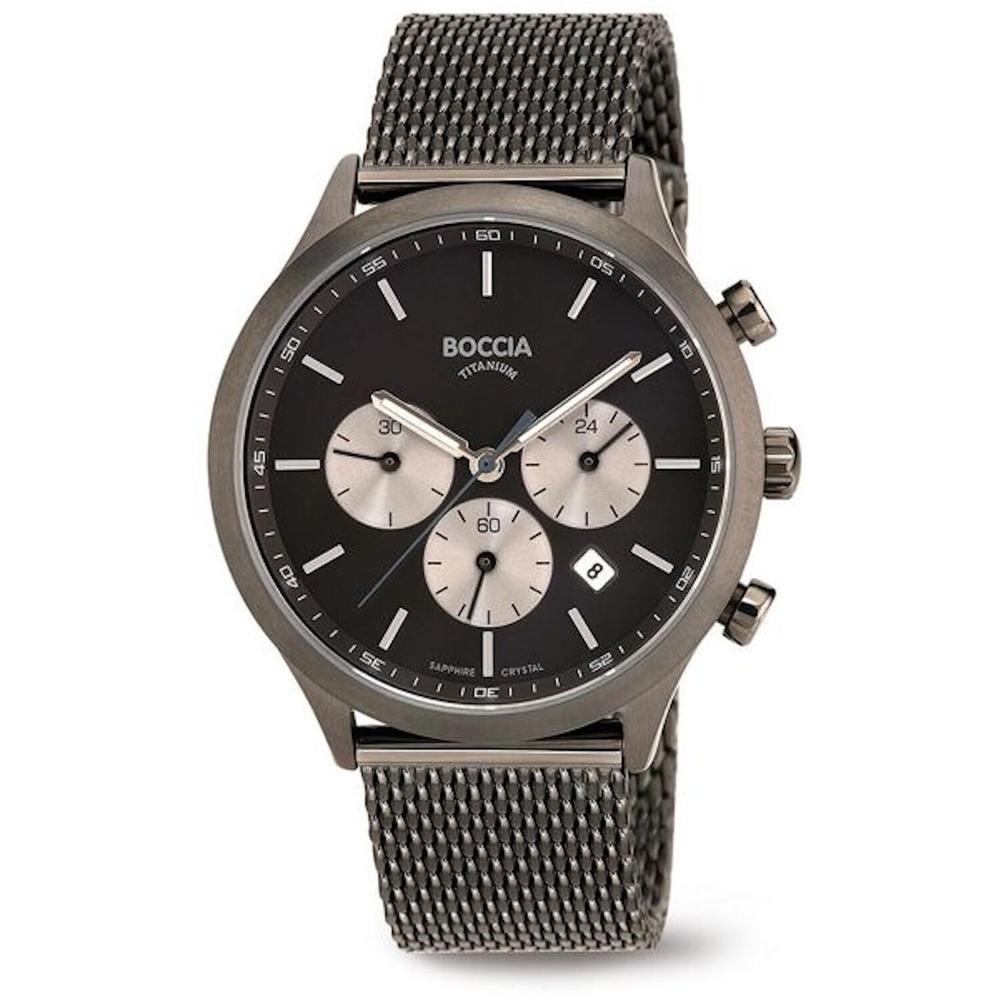 Reloj Boccia Titanium Negro para Hombre