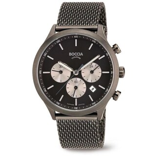 Foto 1 | Reloj Boccia Titanium Negro para Hombre