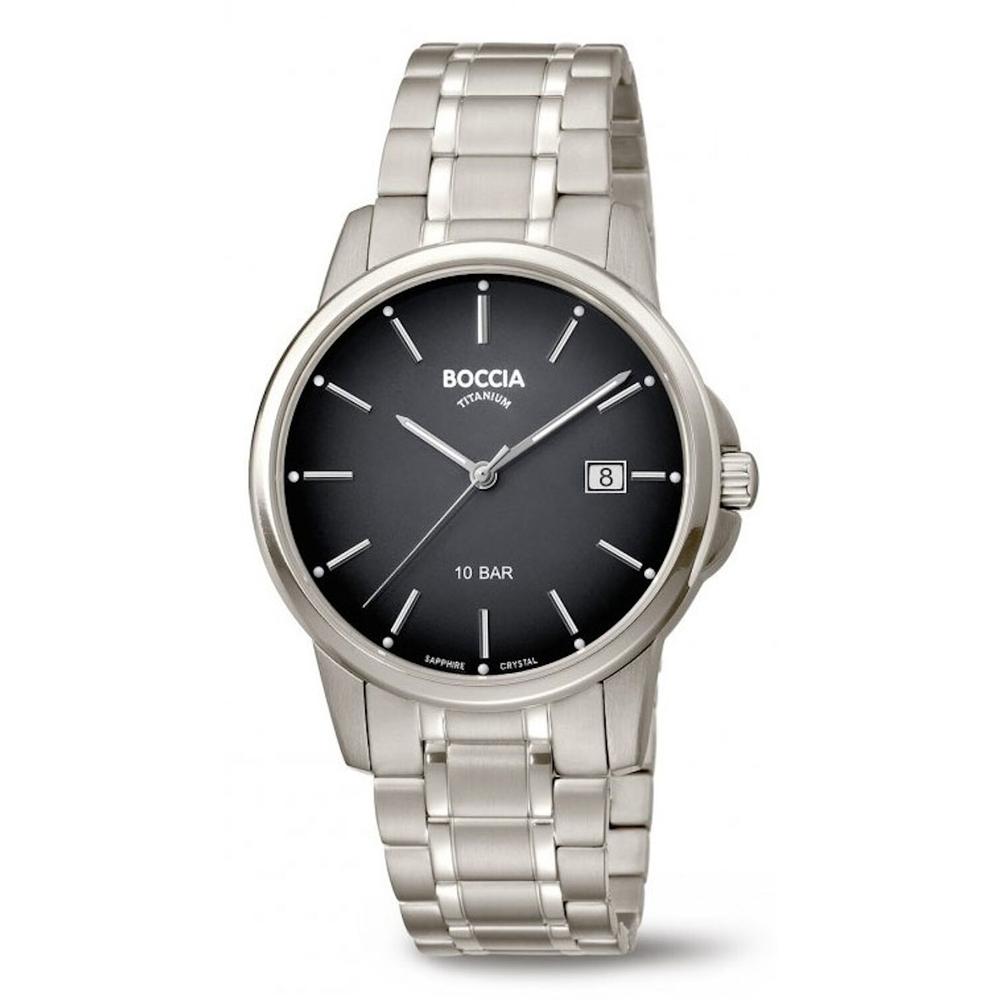 Foto 2 pulgar | Reloj Boccia Titanium Con Fecha Plateado para Hombre