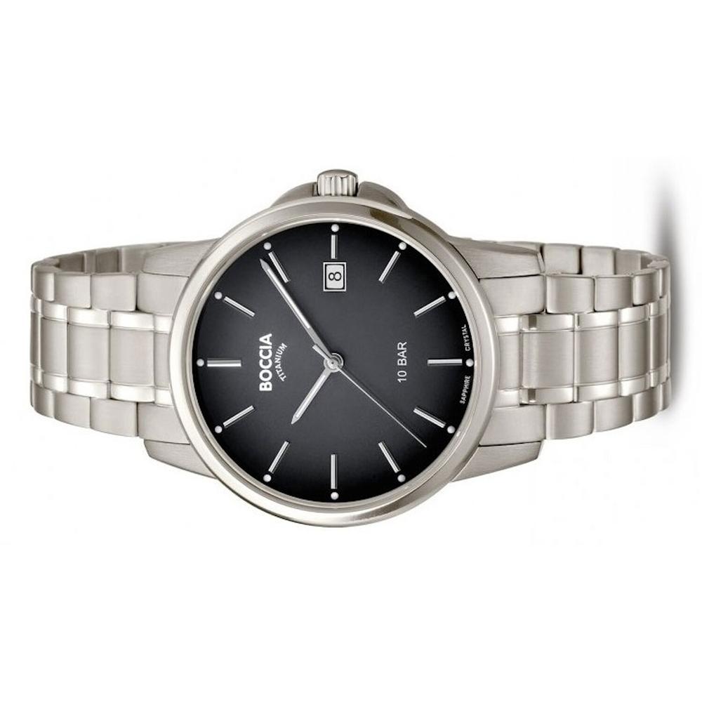 Foto 3 pulgar | Reloj Boccia Titanium Con Fecha Plateado para Hombre